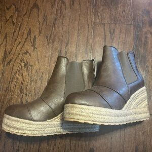 Brown Leather Ankle Boots